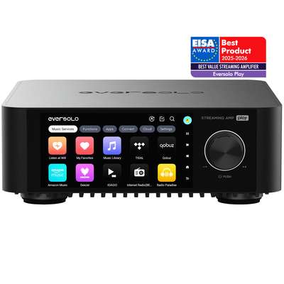 Eversolo Play Wzmacniacz zintegrowany z  odtwarzaczem sieciowym, DAC 2x 60W