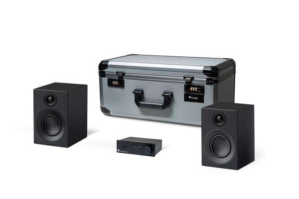 Pro-Ject Travel Set - Stereo Box S3 BT, Speaker Box 3 E Carbon, Connect it LS E Flex 3m - mobilny zestaw Hi-Fi stereo