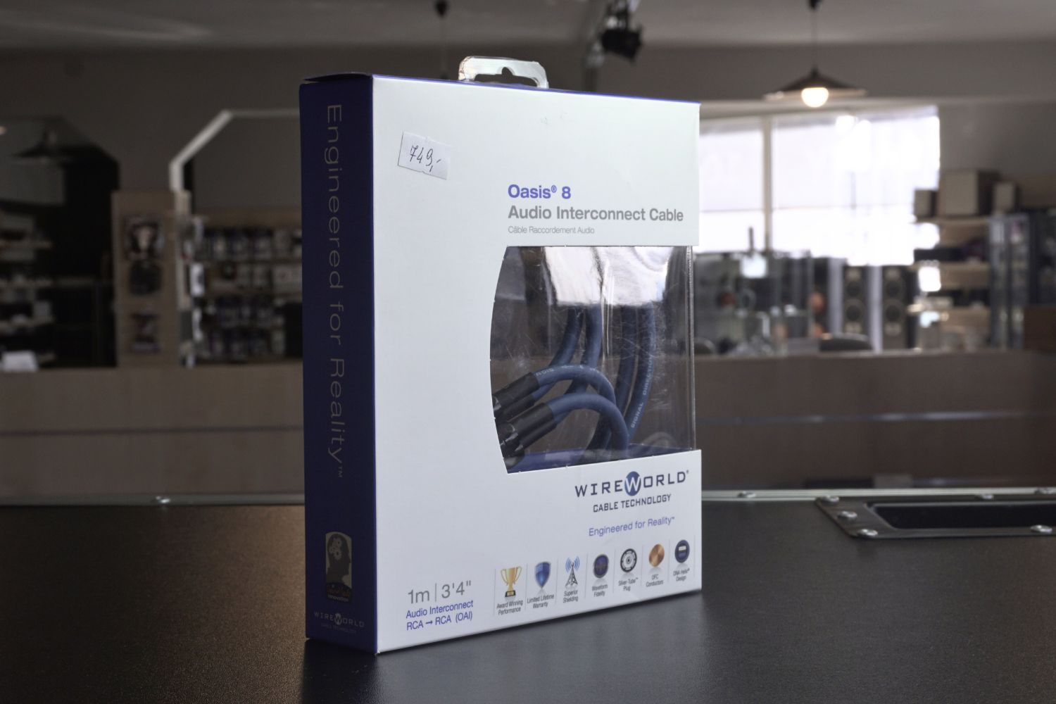 WIREWORLD Oasis 8 - Par de cables para altavoces/estándar/banana a plátano, 8.2 ft