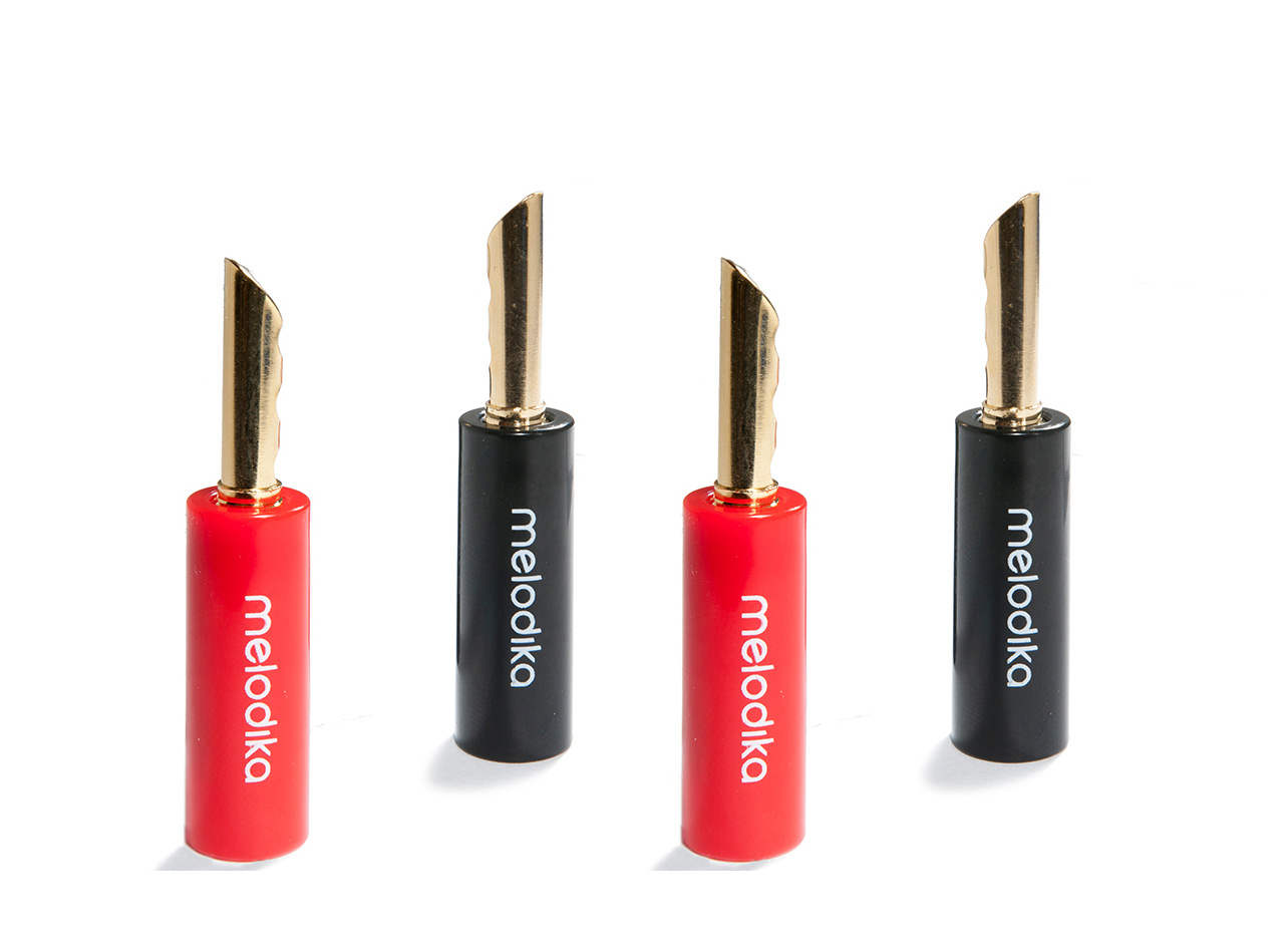 Melodika || Melodika MDBFA4 banana plug BFA/Camcon plugs – 4 pieces